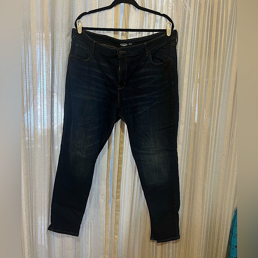 Old navy dark wash rockstar super skinny jeans